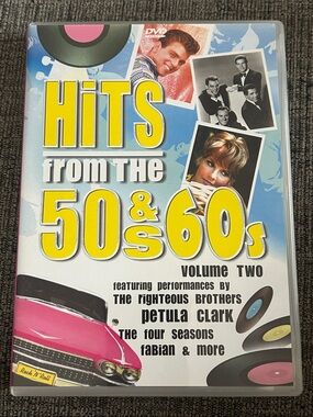 Legacy Hits from the 50s & 60s DVD — Blue, Yellow & Pink Cover